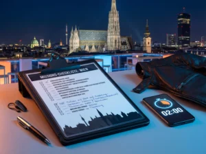 Secret Mission Wien – Missions-Checkliste mit Zeitdruck über den Dächern der Stadt